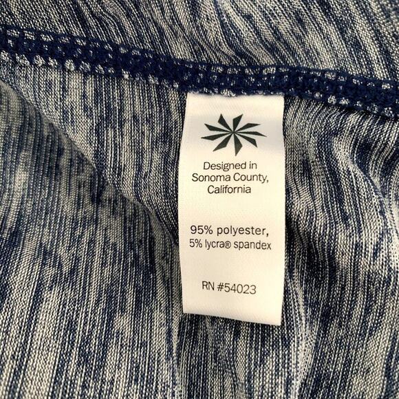 Athleta Utopia Heather Blue Cutouts Mesh Tank top Size XXS - Picture 5 of 5